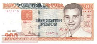 Cuba - 200  Pesos (#130g_UNC)