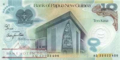 Papua New Guinea - 10  Kina (#052b_UNC)